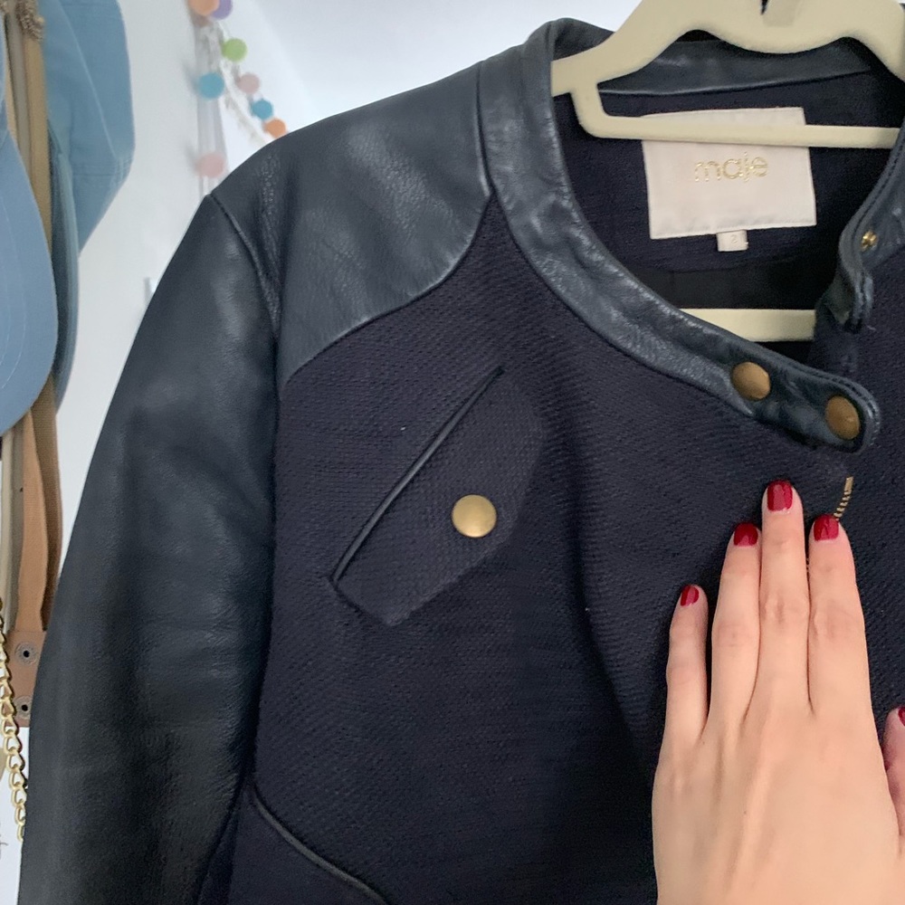 Navy Maje jacket - Picture 7 of 8